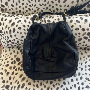 Chic Black Leather Hobo Bag
